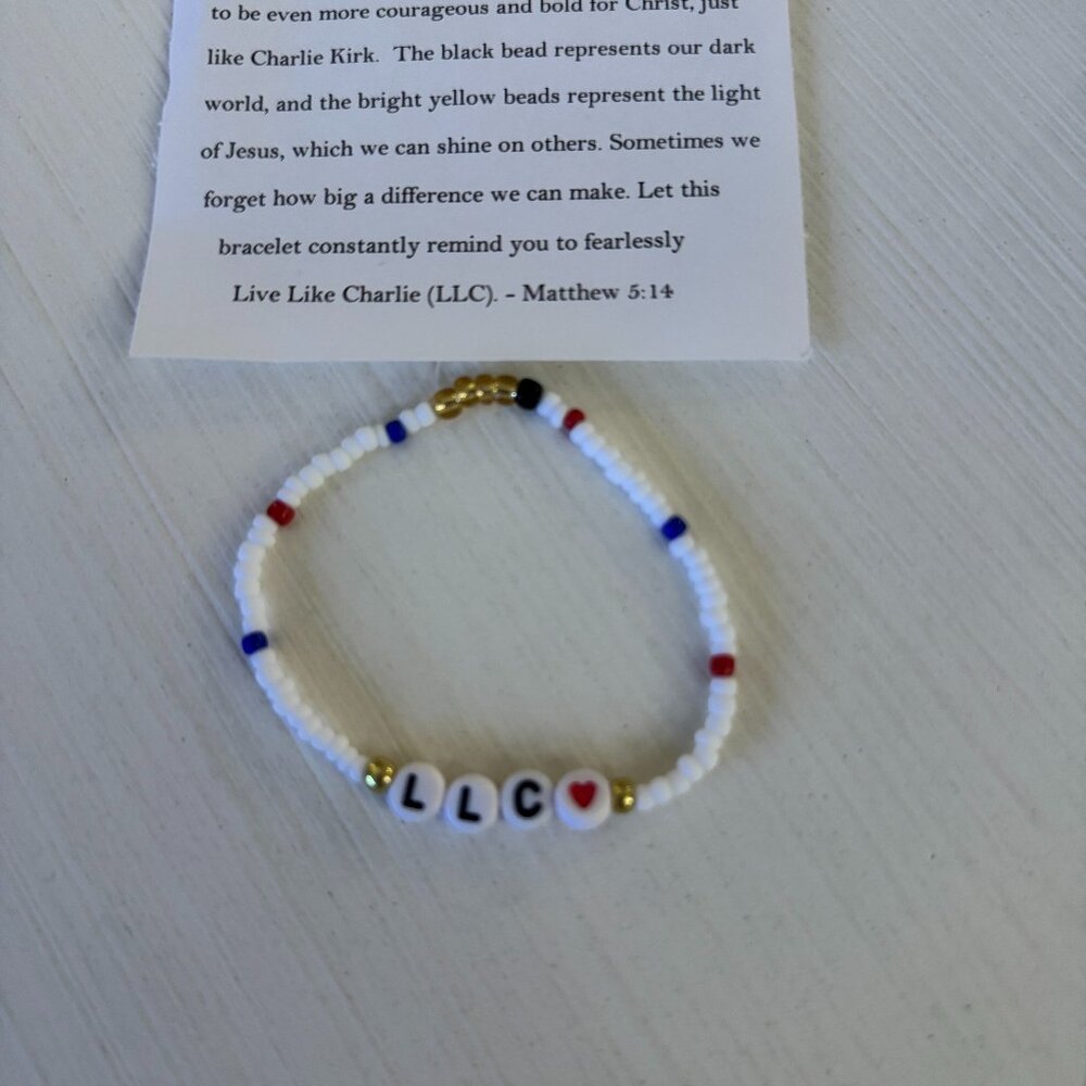 Charlie Kirk inspired bracelet! Live Like Charlie